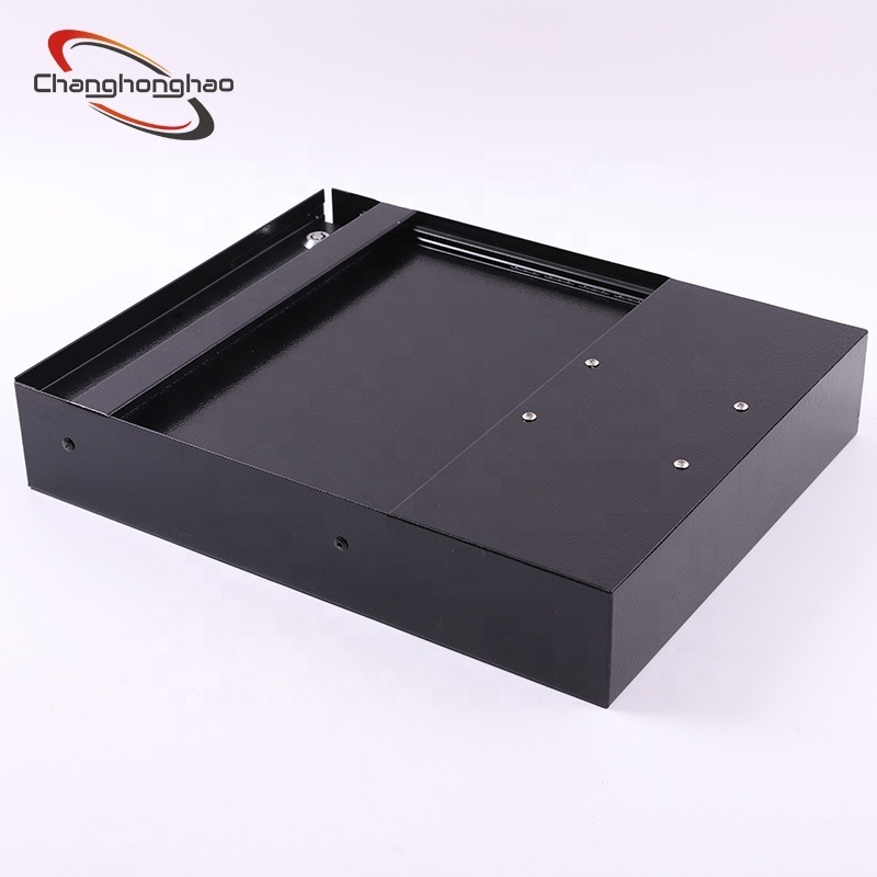 Hidden gun safe box with digital code lock home drawer type fingerprint gun box safe