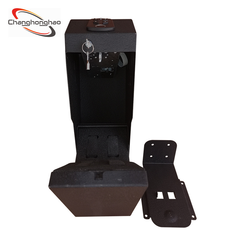 Small home secret gun box safe with fingerprint lock  hidden fingerprint password gun safe