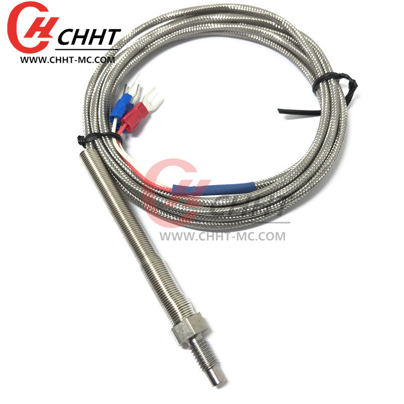 CHHT-MC Type PT100 thread M6 temperature sensor with high quality rtd temperature