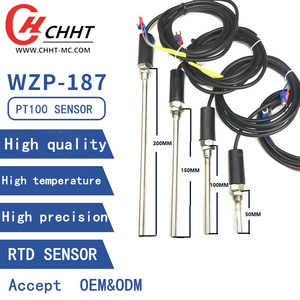 Smart Pt100 temperature sensor WZP-187 stainless steel waterproof temperature probe ,sensor pt100 rtd and sensor pt100