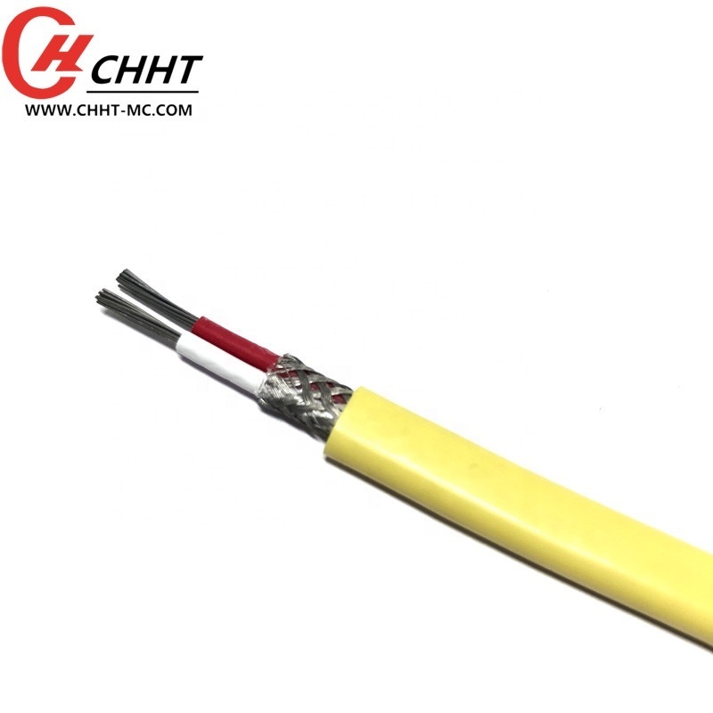 2*12*0.3mm PVC insulated J-type yellow thermocouple wire electrical wires K type thermocouple wire