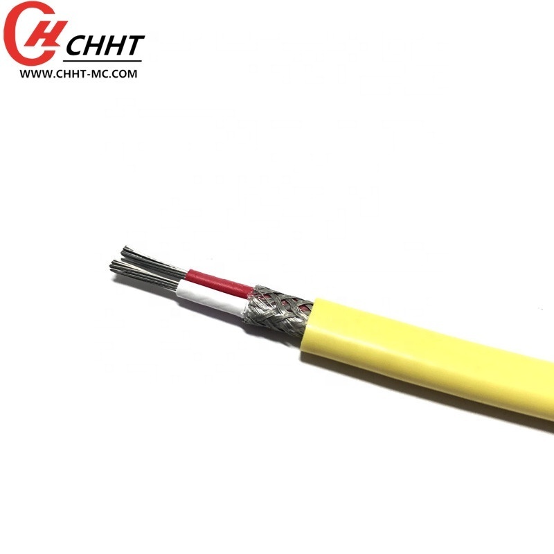 2*12*0.3mm PVC insulated J-type yellow thermocouple wire electrical wires K type thermocouple wire