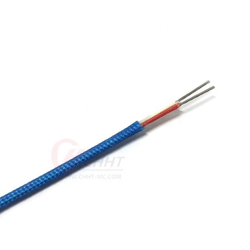 K type 2*7*0.3mm KXHH-CH good quality thermocouple wire with fiberglass insulation