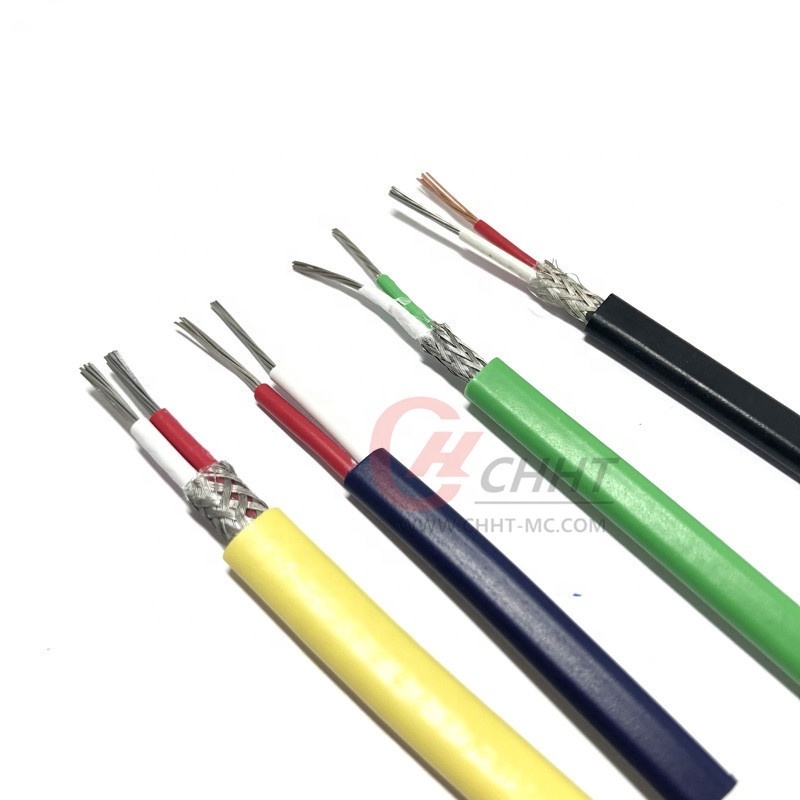 2*12*0.3mm PVC insulated J-type yellow thermocouple wire electrical wires K type thermocouple wire