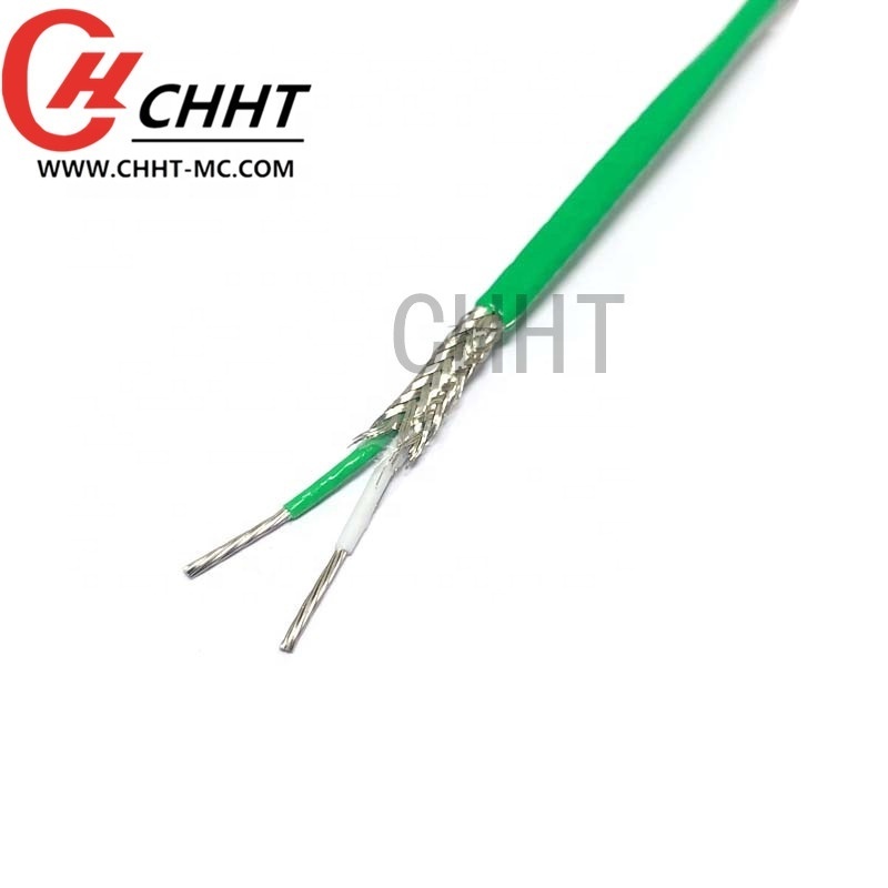 High stability compensation wire glass fiber braided shield thermocouple extension wire