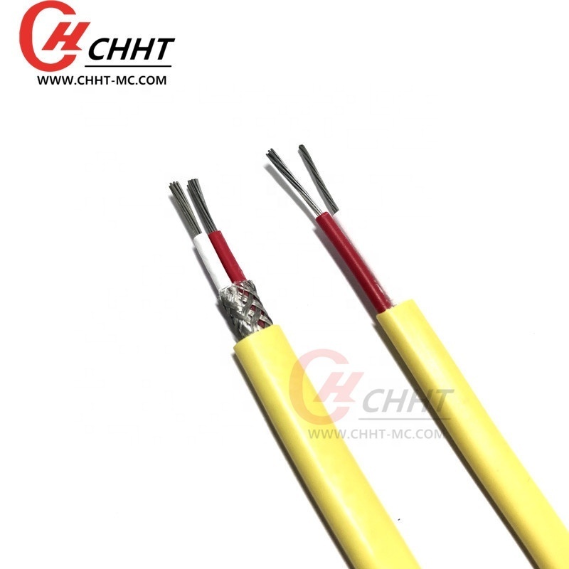 2*12*0.3mm PVC insulated J-type yellow thermocouple wire electrical wires K type thermocouple wire