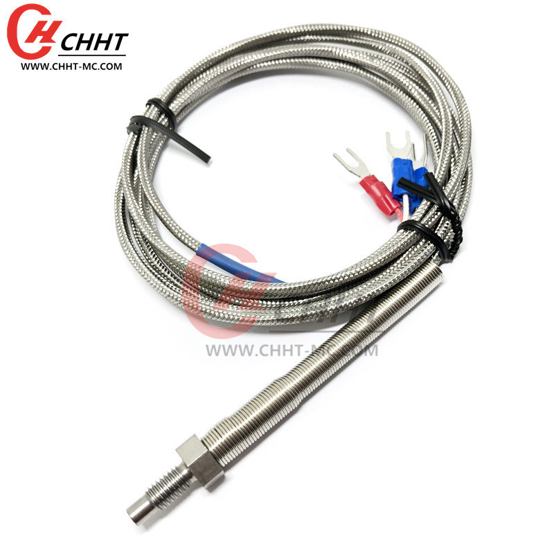 CHHT-MC Type PT100 thread M6 temperature sensor with high quality rtd temperature