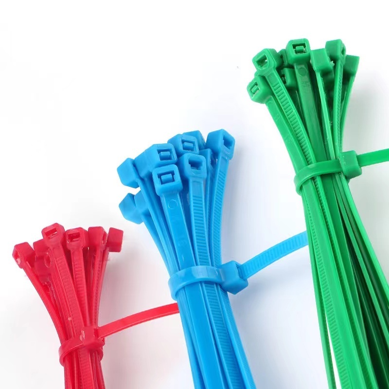 2024 New Factory Price Zip Tie Nylon 66 Rose Color Self-Locking Cable Ties 4.8mm Width 160MM Length Silicone Material MOQ 100pcs