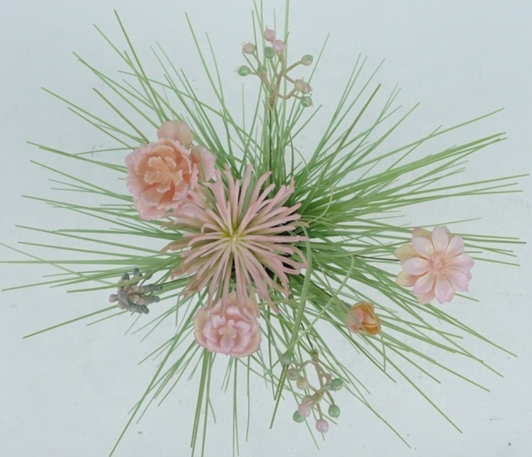 New artificial Spring ornament a bunch potted Faux green onion grass 51cm Onion grass bunch