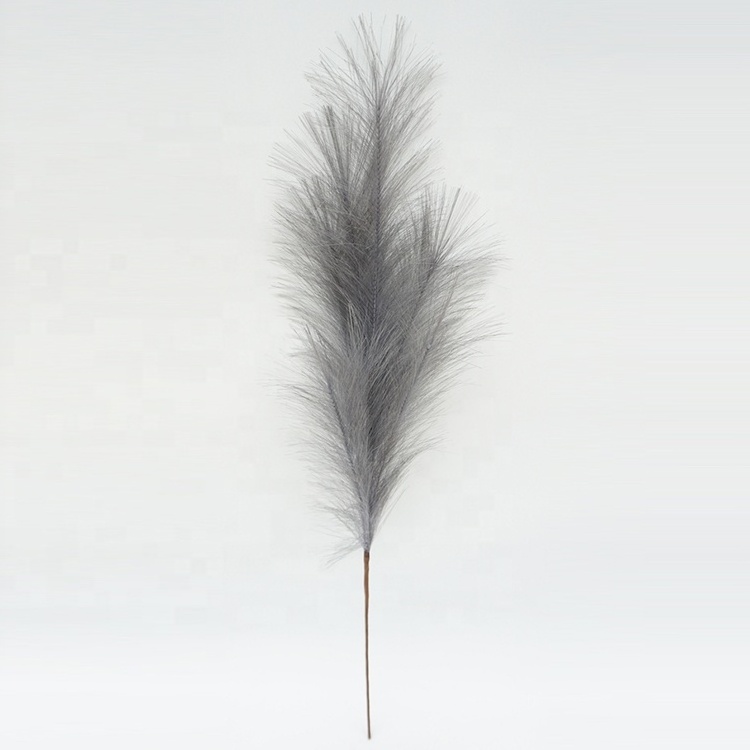 Artificial Pampas Grass Vivid Flower Feather 80cm Single Artificial Reeds Grass Plant For Wedding And Home Decoration