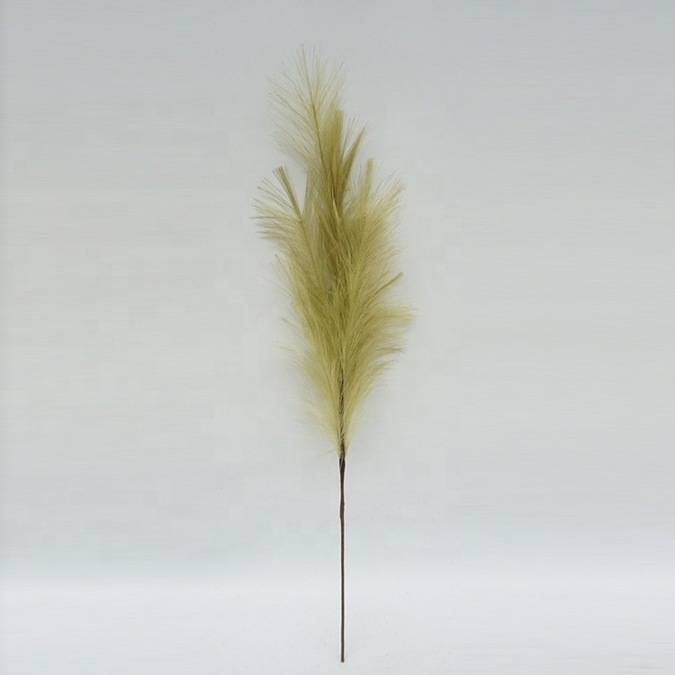 Artificial Pampas Grass Vivid Flower Feather 80cm Single Artificial Reeds Grass Plant For Wedding And Home Decoration