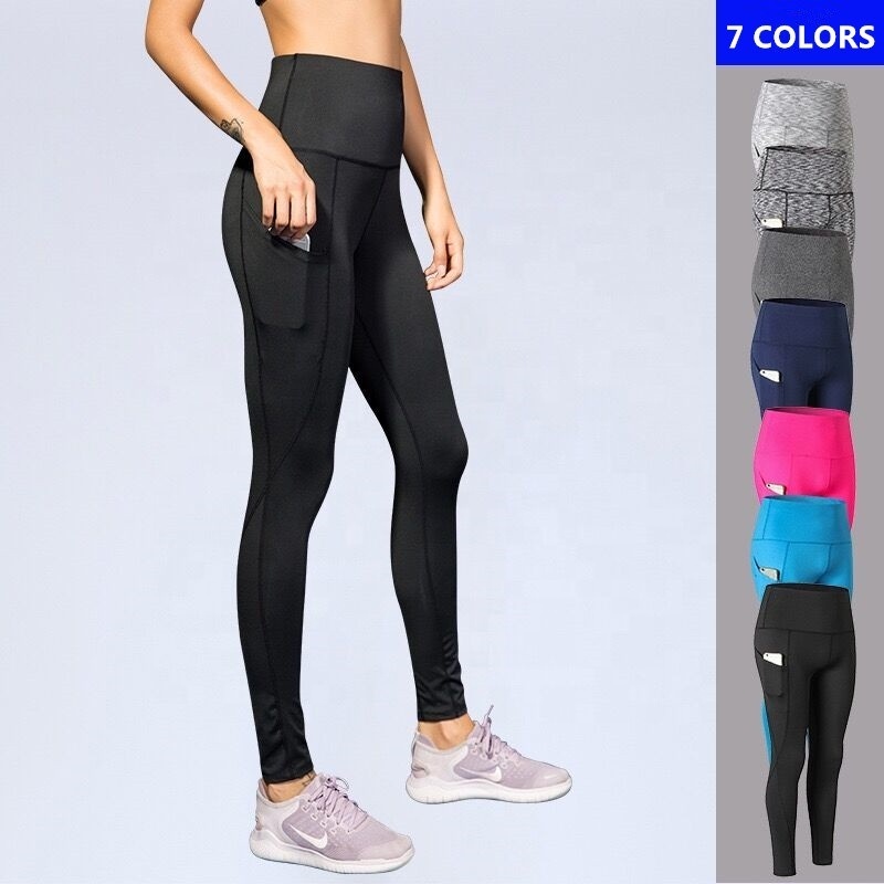 Custom logo Wholesale black workout Fitness Yoga pants Leggings for women dropshipping