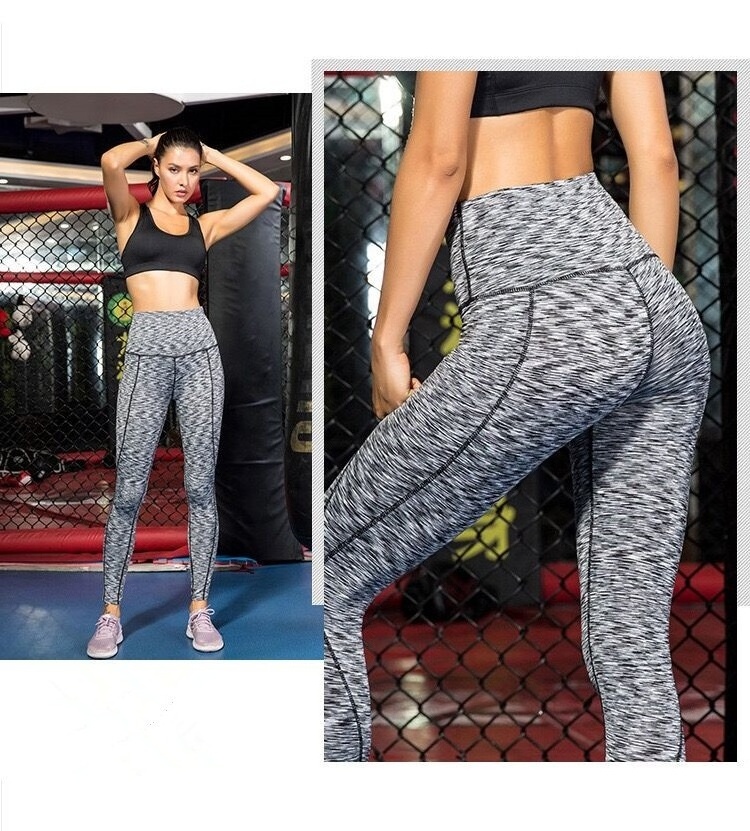 Custom logo Wholesale black workout Fitness Yoga pants Leggings for women dropshipping