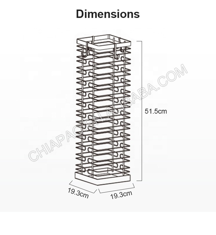 Indoor Home Decoration Metal Umbrella Storage Rack Iron Umbrella Holder Stand for Home Entryway