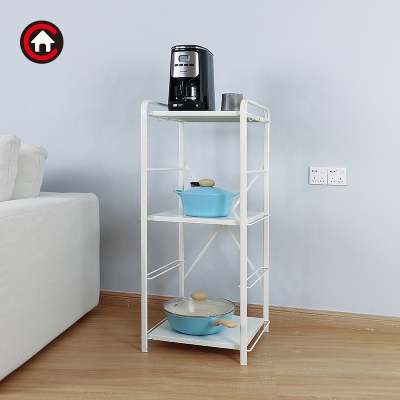 3-Tier Modular Metal Storage Shelf Storage Rack for Home Kitchen Display Rack Shelf