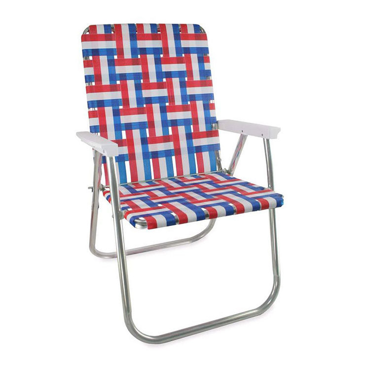 Lightweight Aluminum Folding Heavy Duty Vintage Webbed Lawn Chairs