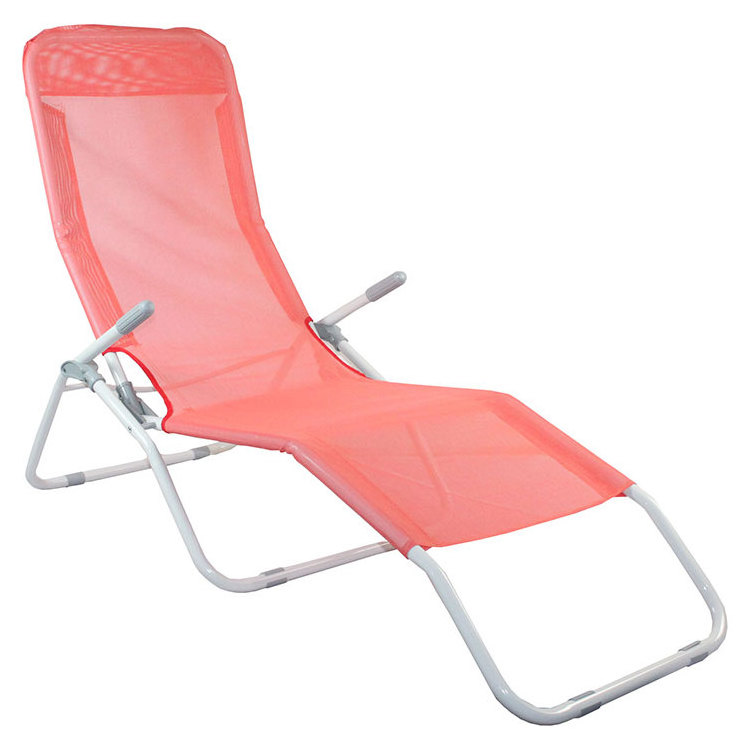 portable outdoor metal deck light weight steel folding rocking chair beach