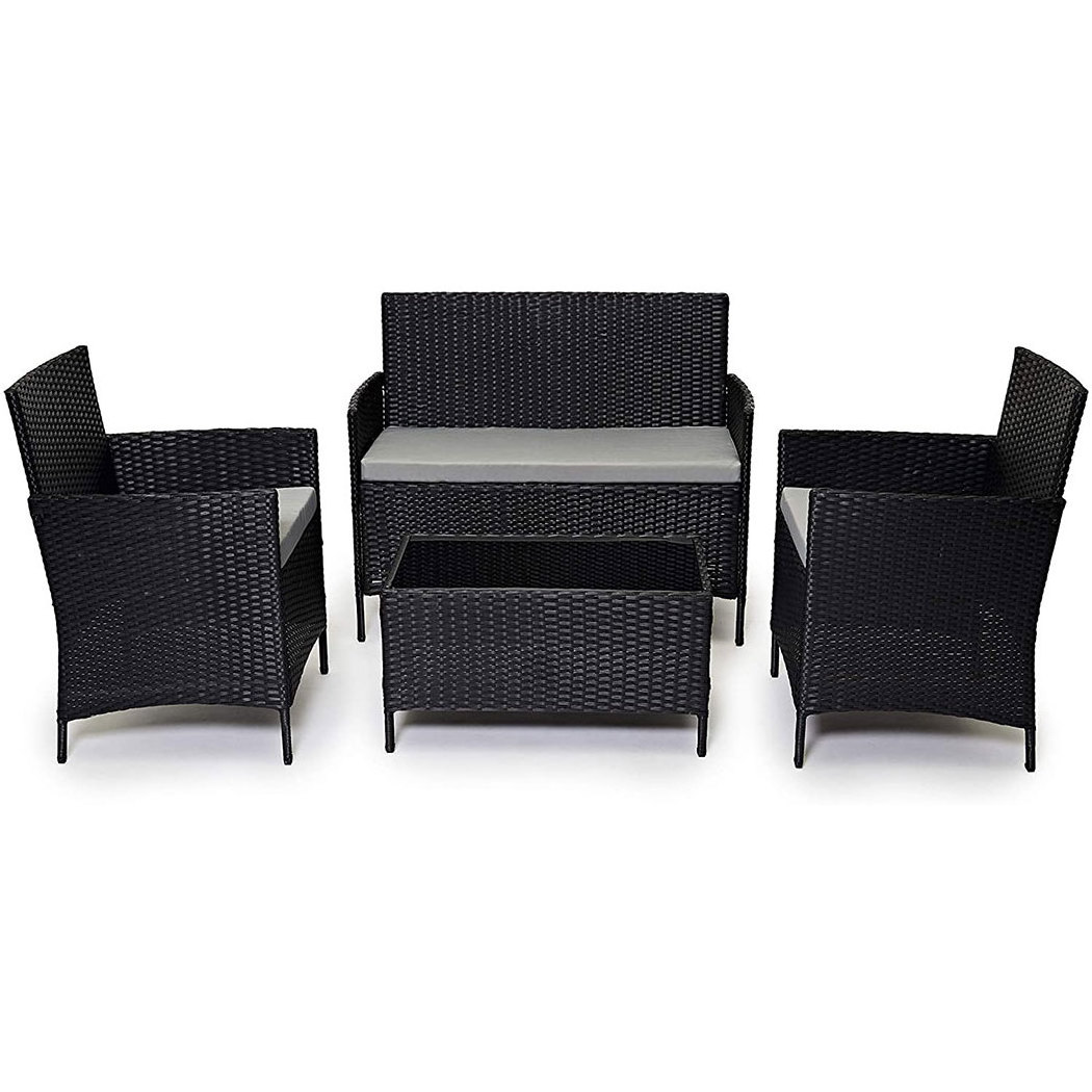 all weather black rattan patio furniture outdoor cheap rattan chair garden furniture