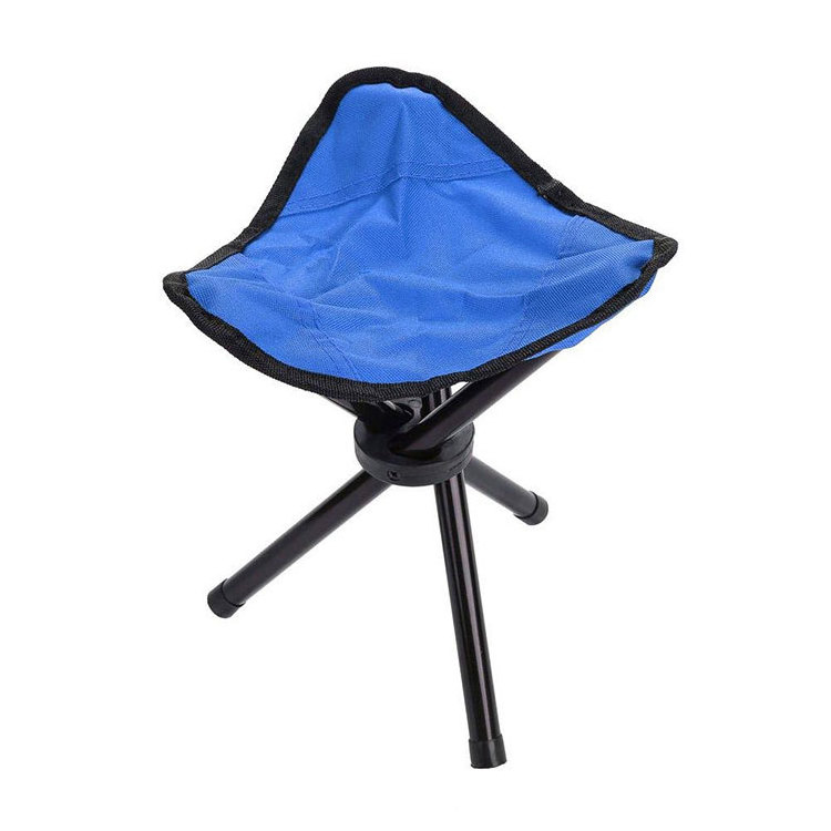 outdoor mini portable folding foot stool tripod  three legged stool chair