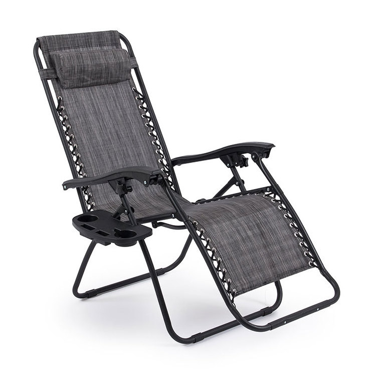 Metal Outdoor  single seat hanging chaise leisure garden sun beach lounger chair