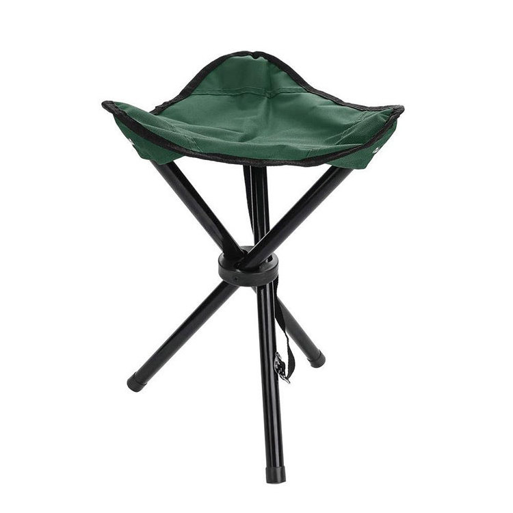 outdoor mini portable folding foot stool tripod  three legged stool chair