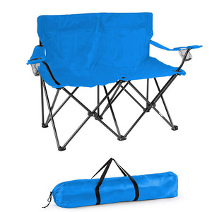 light weight fabric metal giant heavy duty people umbrella foldable double beach chair for two person with carrying bag