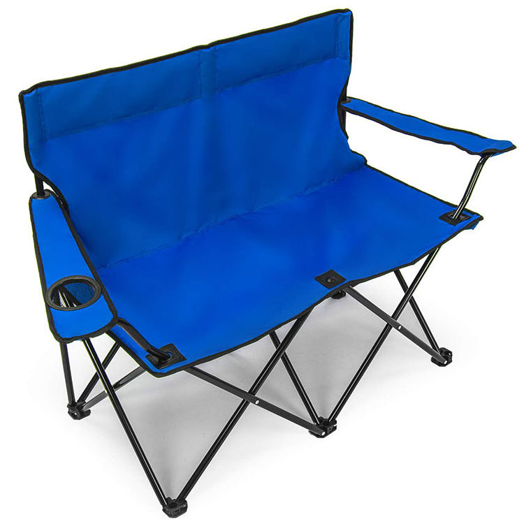 light weight fabric metal giant heavy duty people umbrella foldable double beach chair for two person with carrying bag