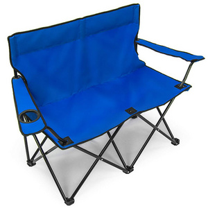 outdoor custom fold up double seat 2 person umbrella canopy camping folding table and chair set with sunshade