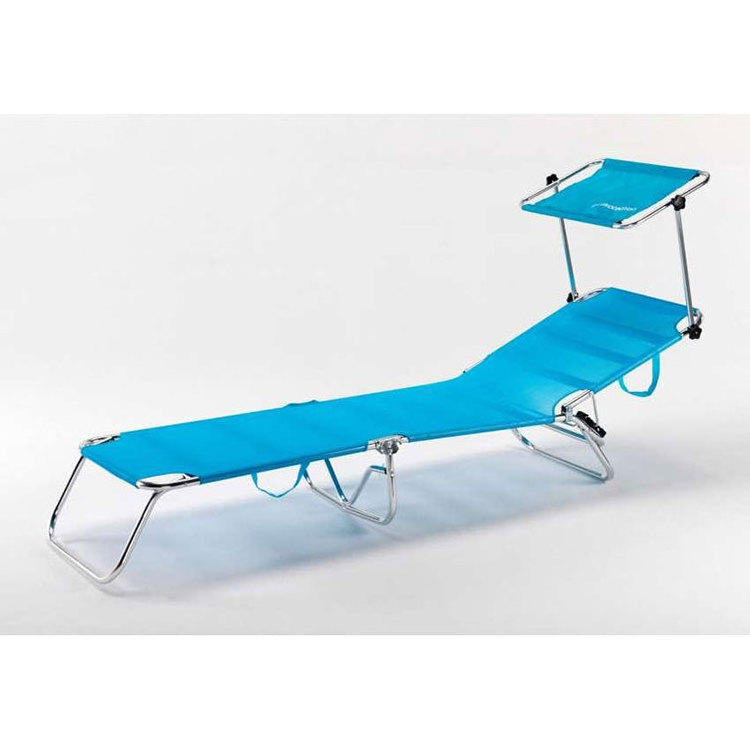 Outdoor Folding Chair Beach Bed Portable Beach Chaise Lounge Chairs Fishing Chair Metal