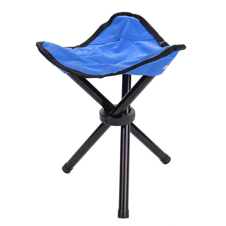 outdoor mini portable folding foot stool tripod  three legged stool chair