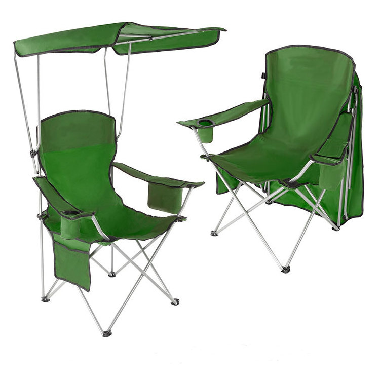 camping chair foldable leisure mould bed umbrella beach back chair with shade