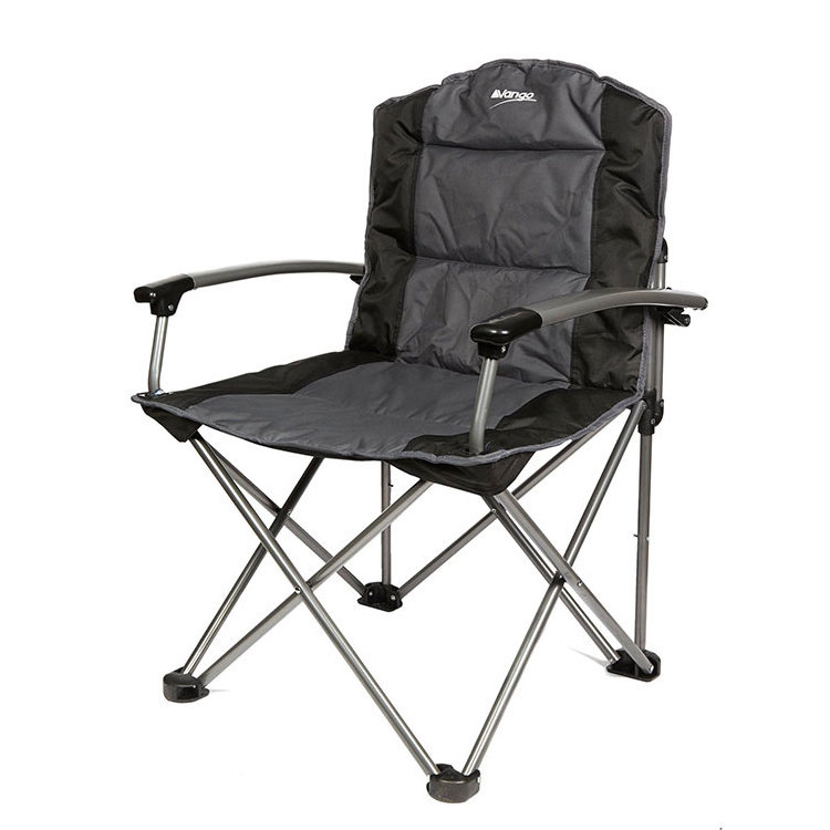 aluminum outdoor USA folding padded big camping chair with arm