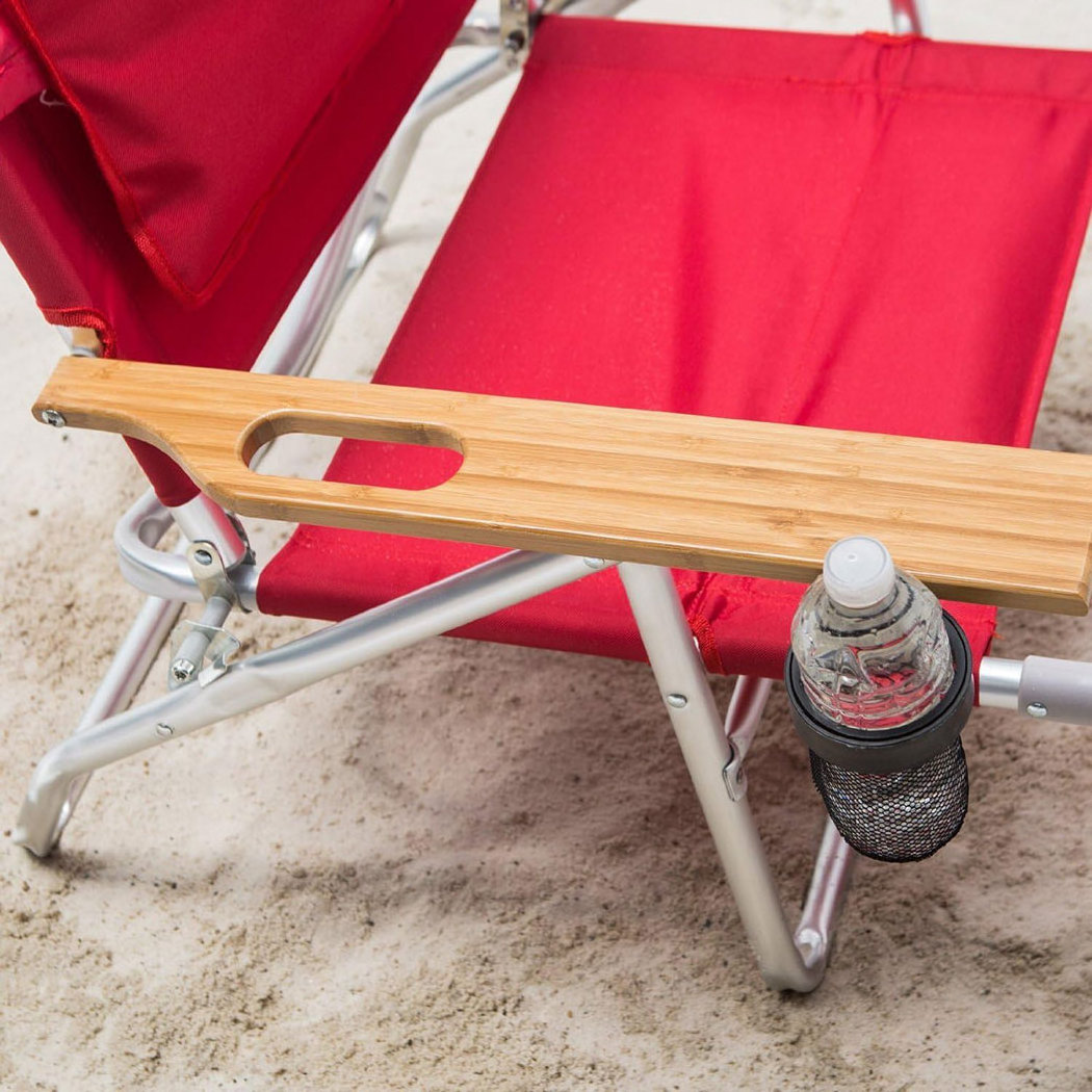 fold up beach lounge chair lay down face hole folding beach head chair with headrest