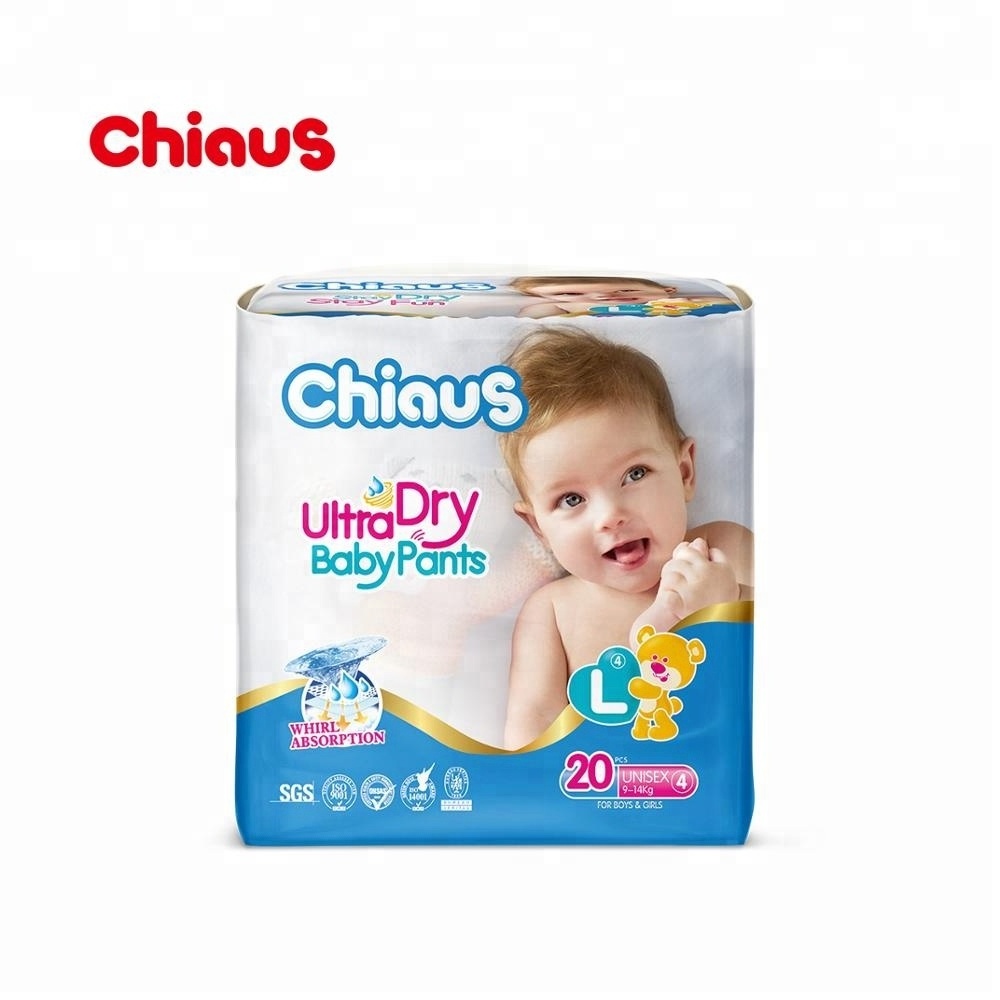 Chiaus Hot sale diapers 360 Elastic Waist baby diapers pants pull up diapers