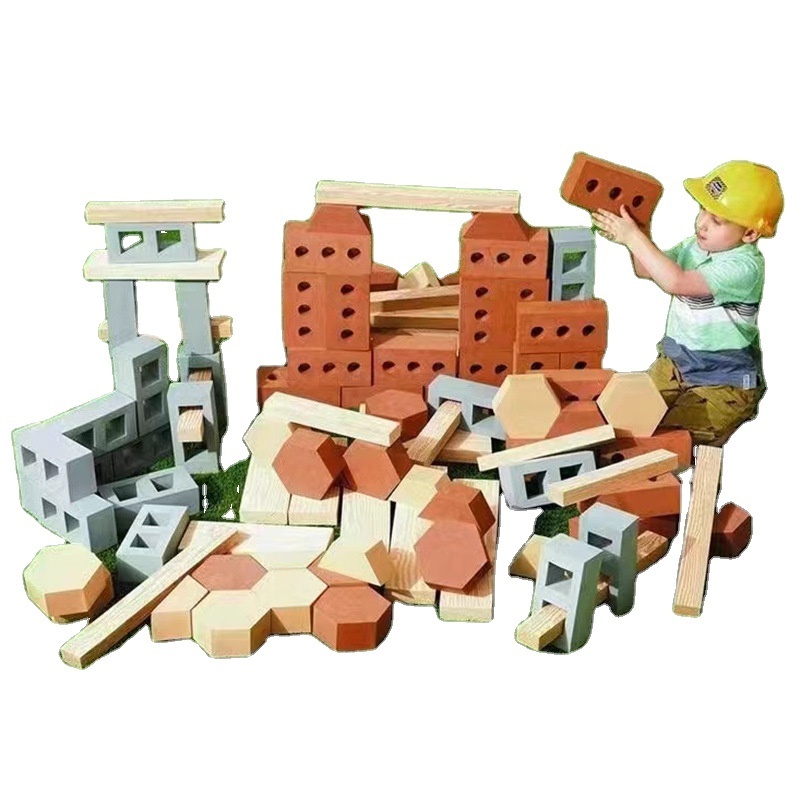 Infant construction building blocks baby big blocks educational outdoor toys large EVA engineer builder pretend play game foam