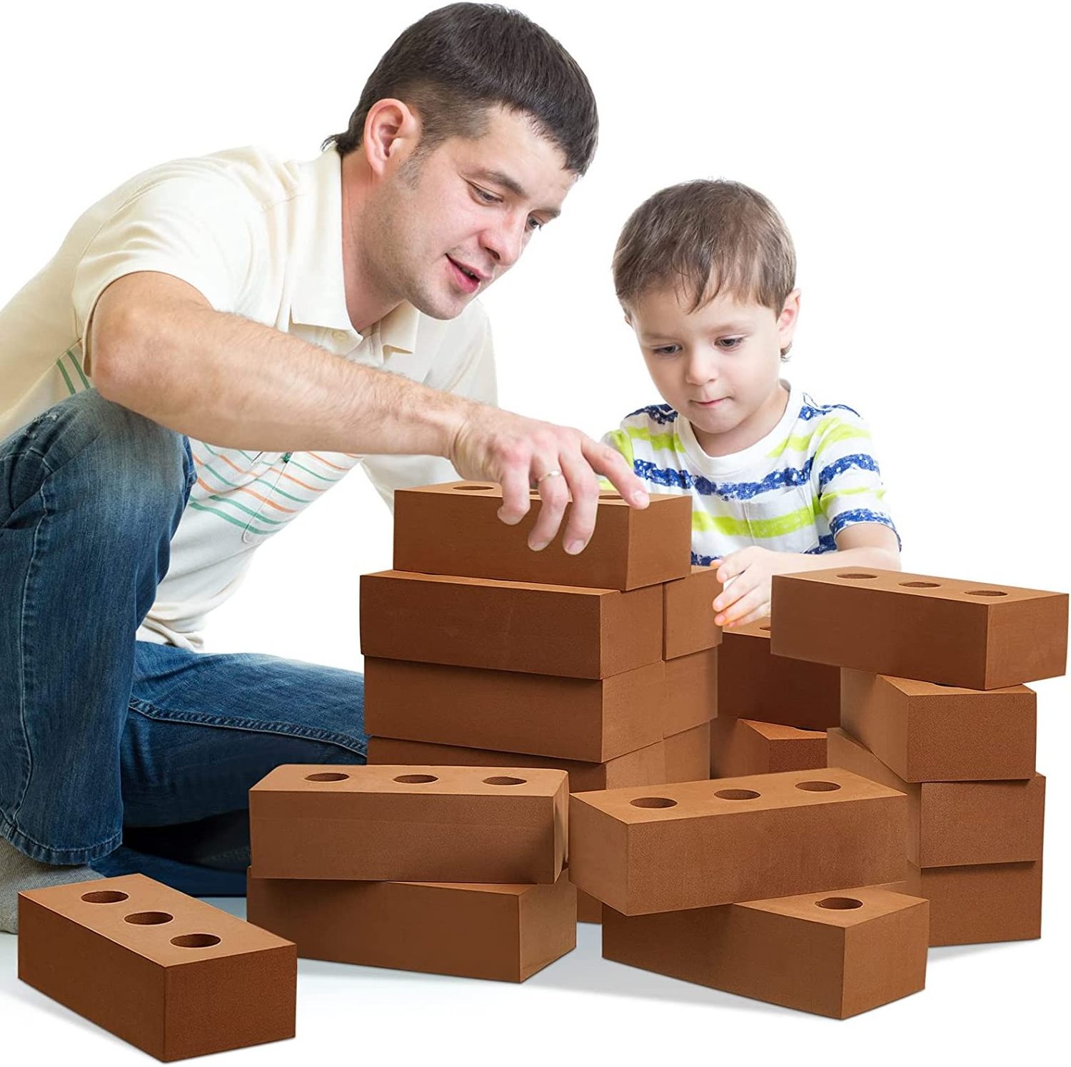 Life Foam Building Block Bricks Children Role Play Real Size Bricks Kids Construction House Bricks Geometric Breeze Blocks 50