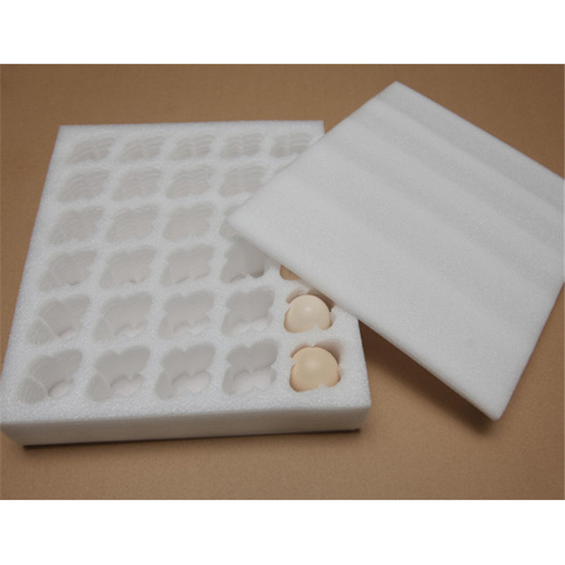 Egg Insert Packaging Tray Die Cutting Foam Insert High Quality EPE Opp Bag Polyethylene Foam Sheet Pe Foam 500 Sets EP 02