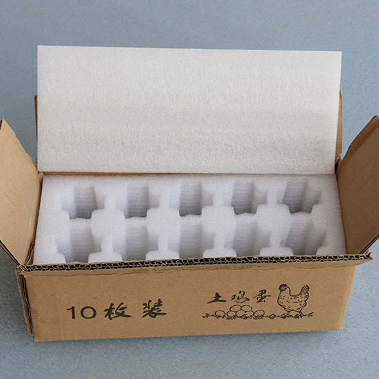 Egg Insert Packaging Tray Die Cutting Foam Insert High Quality EPE Opp Bag Polyethylene Foam Sheet Pe Foam 500 Sets EP 02