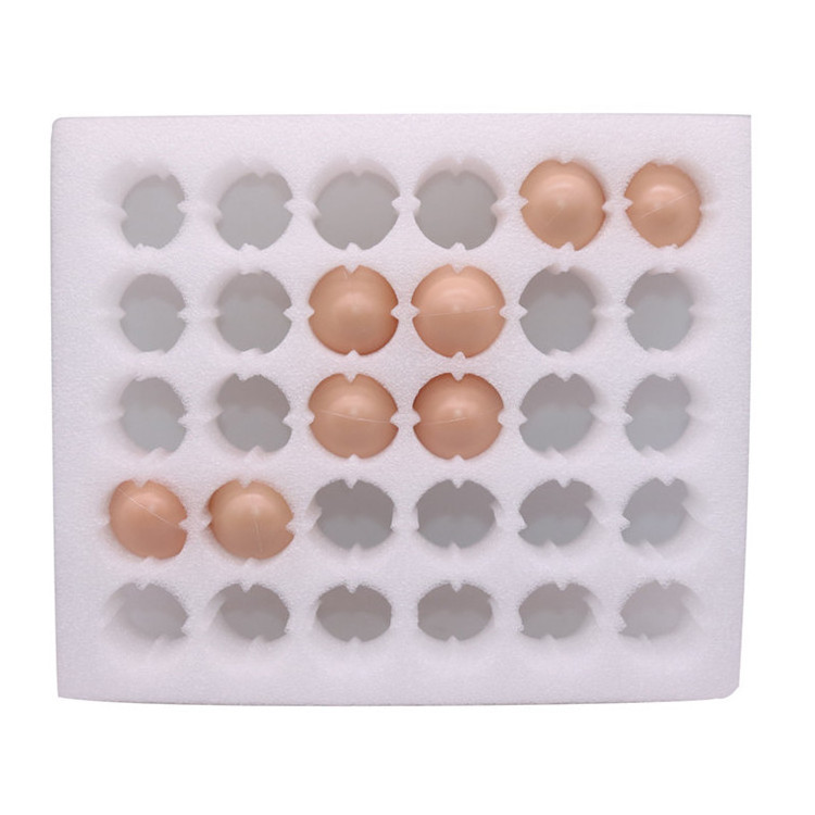 Carton Box Customized White 25 Hole Egg Shipping Foam for Quail Eggs Foam Wine Shipper Epe Bag Tray Packaging Materials Epe Foam