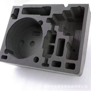 EVA Molded Foam Tool Packaging Custom Black EPE Sponge Organizer Laser Cutout Tray Insert