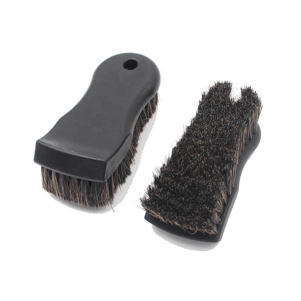 Premium auto care long-cut genuine auto interior Horse hair cleaning Brush