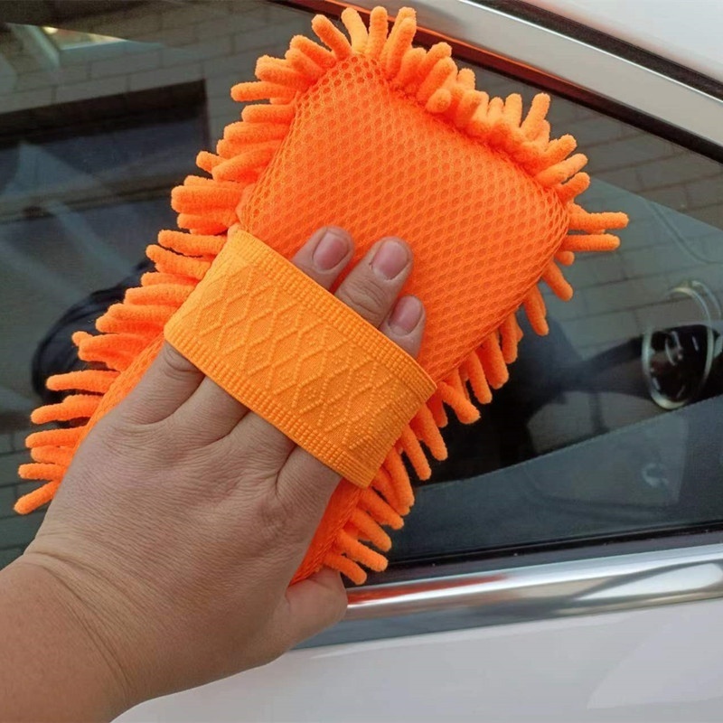 Colorful Cheap Chenille Cleaning Car Washing Sponge Automotive Brush