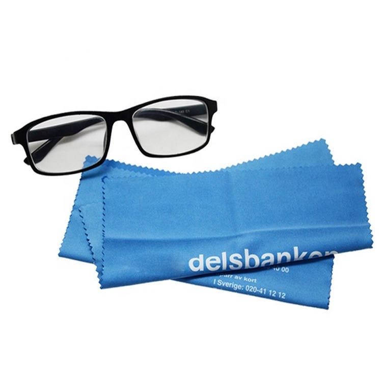 Custom Printing Logo MicroFiber Microfibre Microfiber Cleaning Optical Eyeglass Glasses Camera Lens Cloth