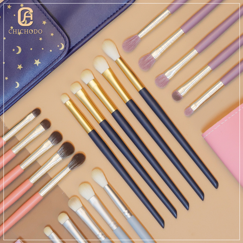 Custom makeup brushes Logo Private label 5Pcs 7Color Candy Series Vegan Eye Makeup Brush Set Eye shadow brush