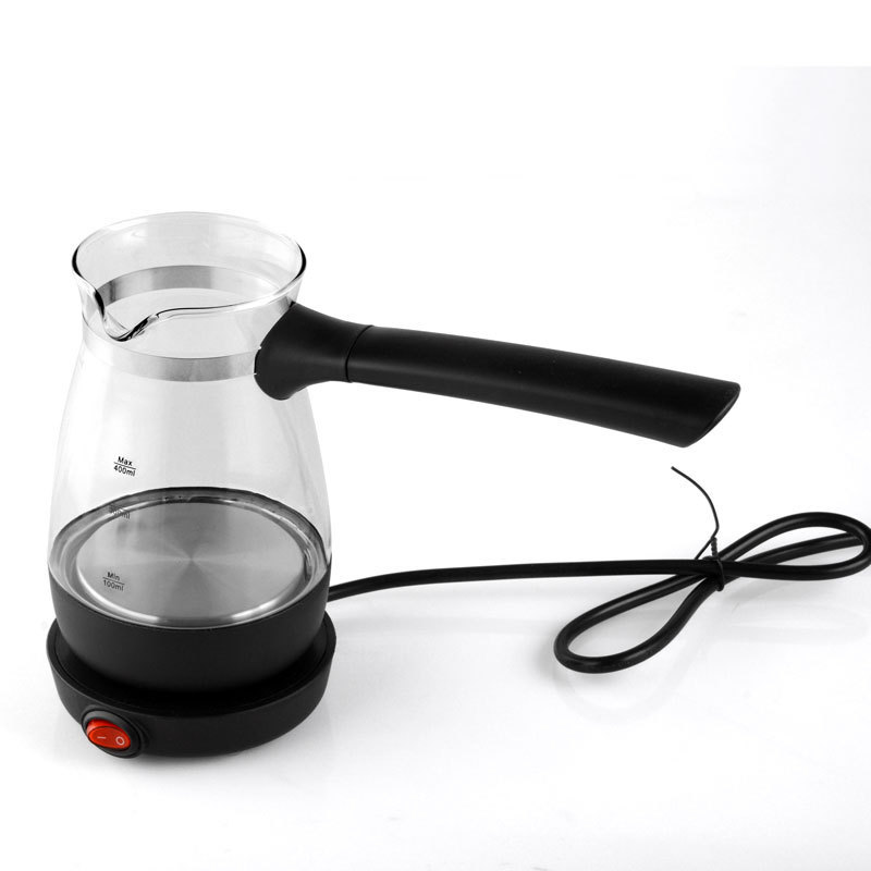 Electric household portable turkish sand coffee maker pot and Arabian coffee pot with glass body for home office use