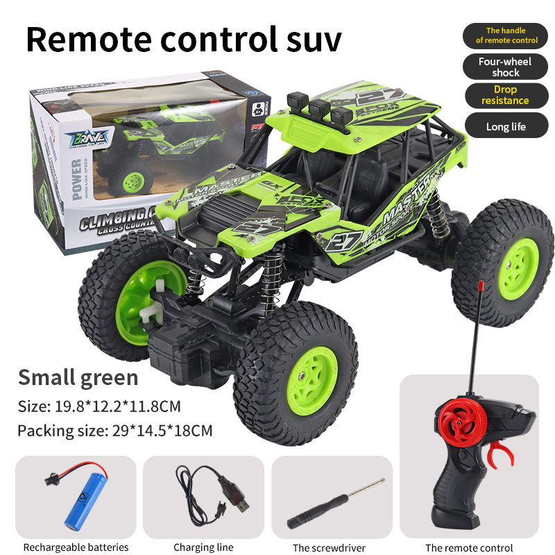 Alloy SUV remote control car four-way charging high speed climbing car boy toy remote control car