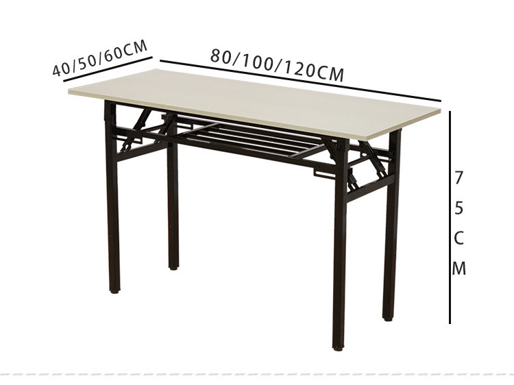 Convenient and easy folding large size table Company rectangular conference table Outdoor portable student training table