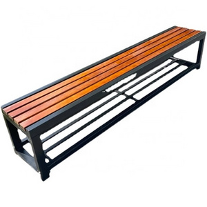 Solid wood bench Bathroom Changing room shoe bench Outdoor park Antiseptic wood gym mall Fitting room bench