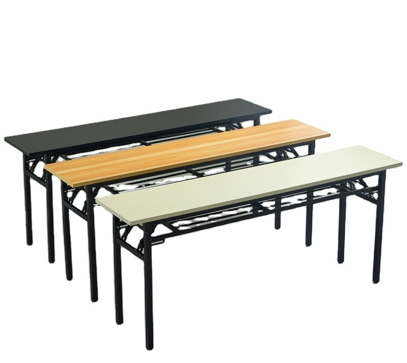 Convenient and easy folding large size table Company rectangular conference table Outdoor portable student training table