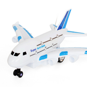 A380 aerial passenger plane with lights remote control aircraft children's toy two ground remote control aircraft 0.5